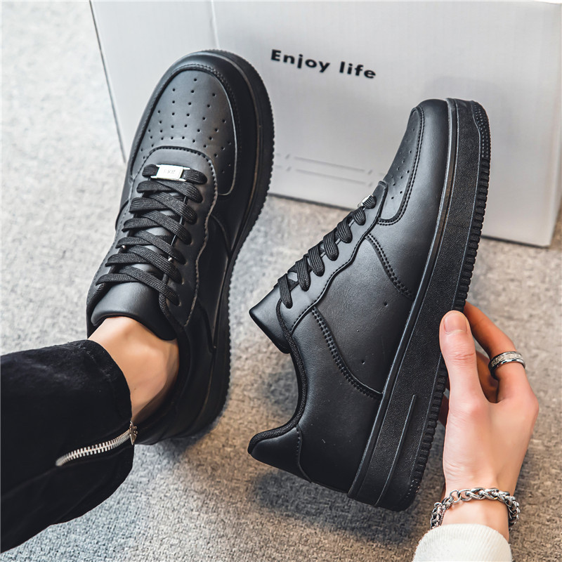 White shoes men's summer breathable youth casual versatile men's shoes 2024 new pure white sports board shoes for students