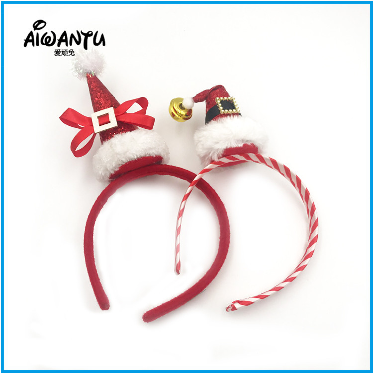 Christmas Party Headband Santa Claus Dress up Performance Headband European and American Kidsren's Bow Creative Christmas Headband