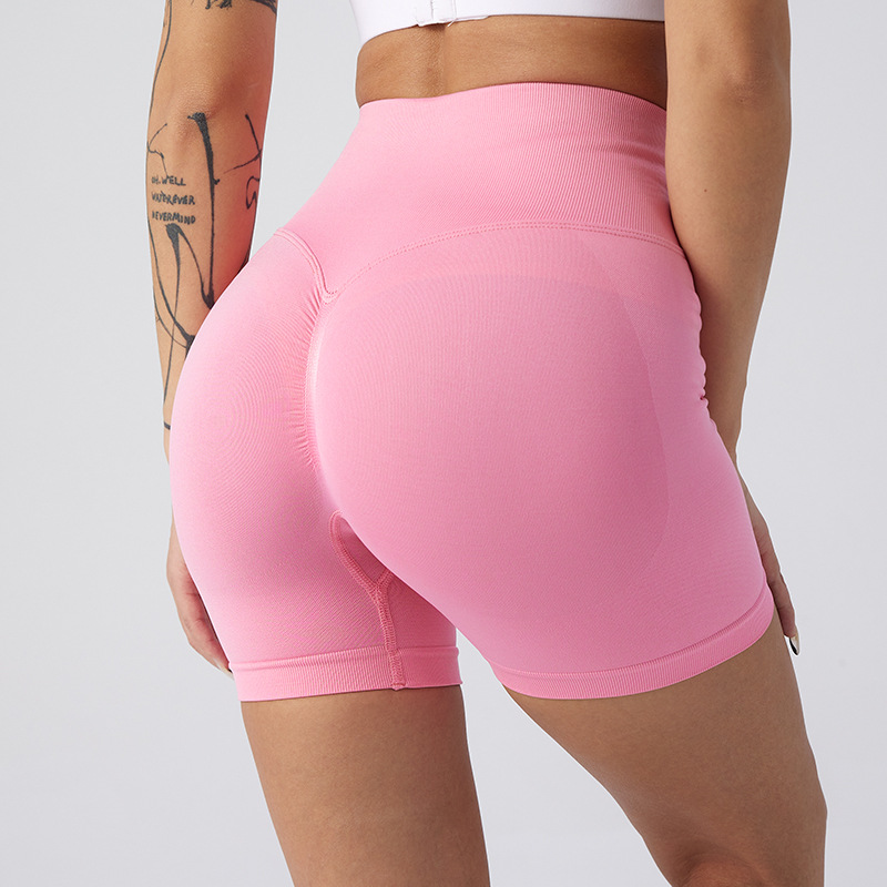 Picture of Summer New High-Waisted Butt-Lifting Fitness Pants for Women, Sports Tummy Control Cycling Leggings, Peach Butt Yoga Shorts