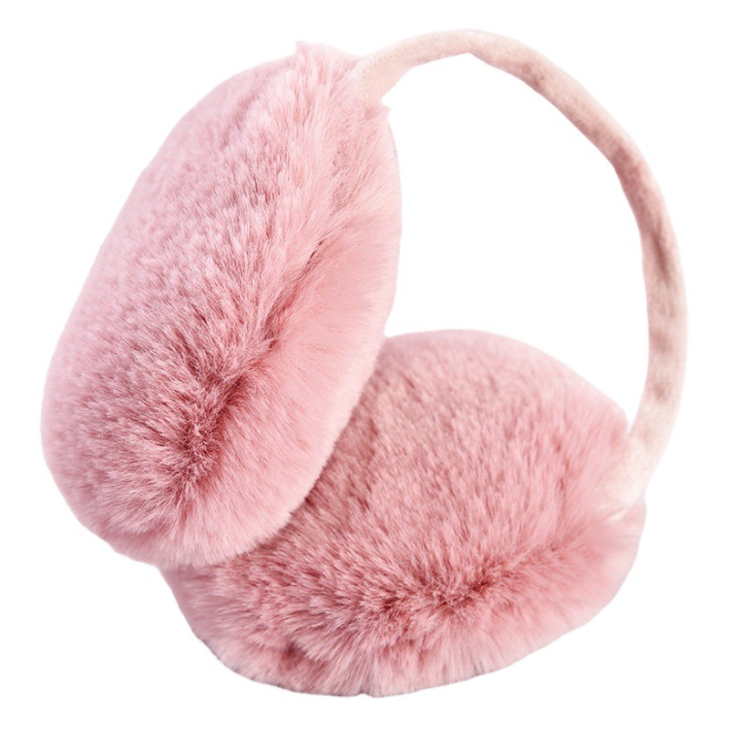Warm Earmuffs for Women in Winter, Anti-Freeze Plush Ear Covers, Ear Warmers for Cycling, Windproof and Cold-Proof, Winter Student Earmuffs, Rabbit Ears