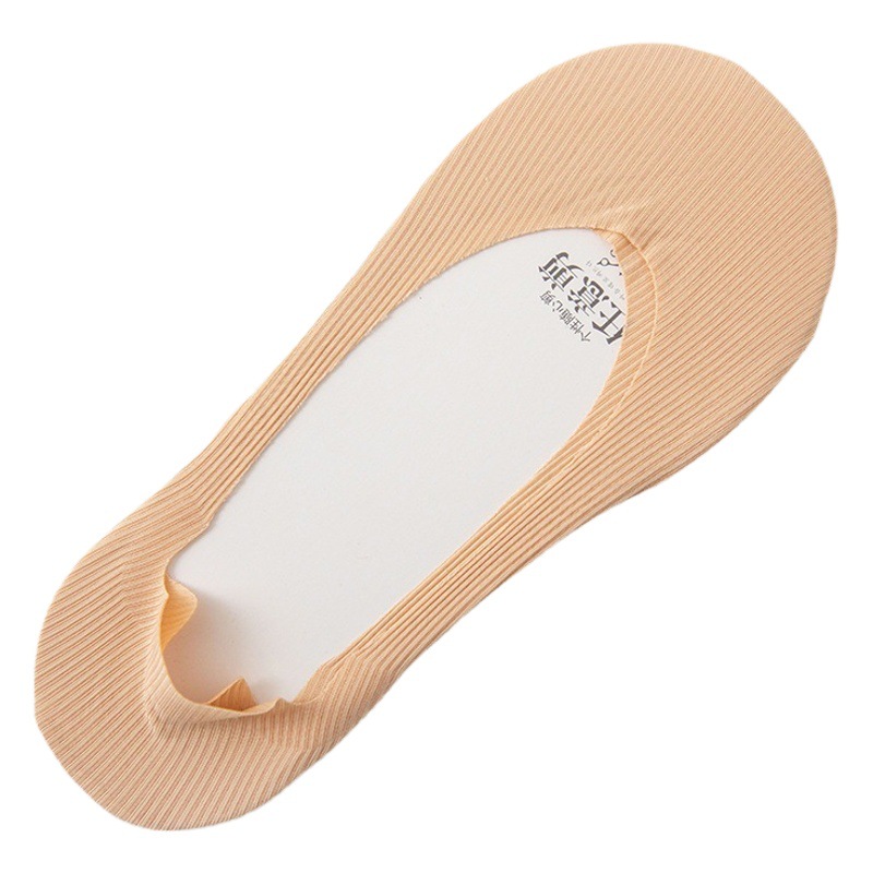 Socks Women's Summer Thin Invisible Socks Solid Color Pure Cotton Shallow Top Socks Arbitrary Cut Ice Silk Seamless Towel Bottom Boat Socks