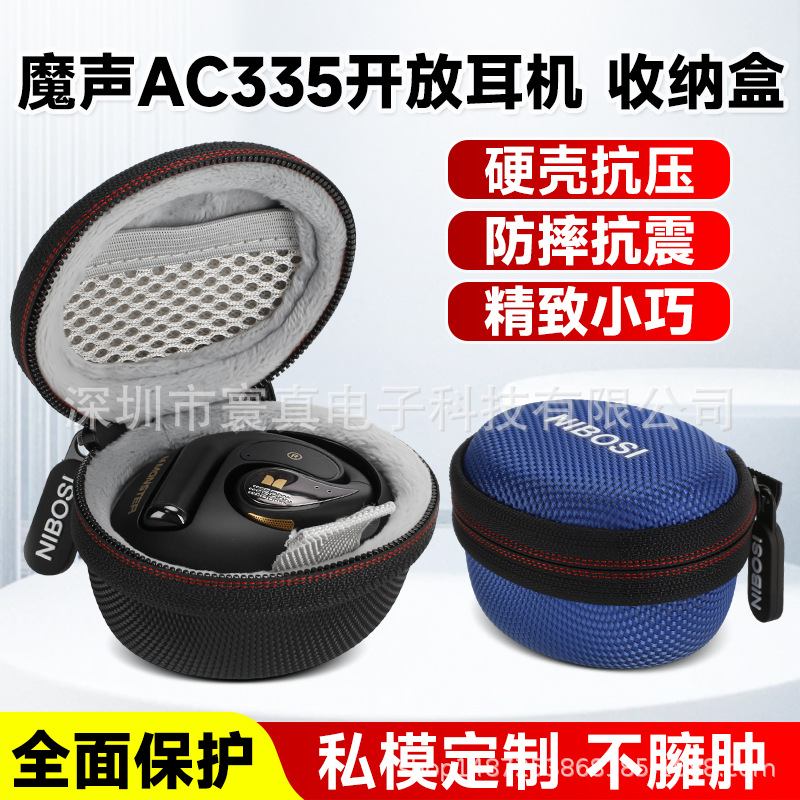 Nibes Bluetooth Headset Storage Box for Magic Sound AC335 Bone Conduction Ear-Hanging Bluetooth Headset