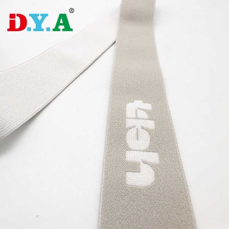 Underwear belt jacquard elastic band nylon letter jacquard elastic band sports fitness elastic band spandex rubber