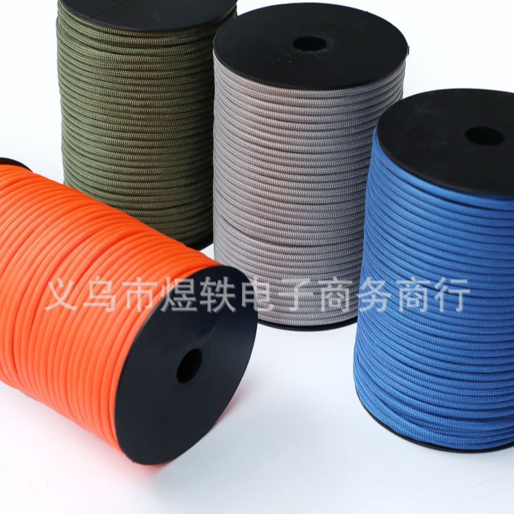 Heavy-Duty 9-Core Paracord Outdoor Camping Survival Emergency Rope Military Enthusiast Paratrooper Rope 100m Military-Grade Rope Military Enthusiast Equipment