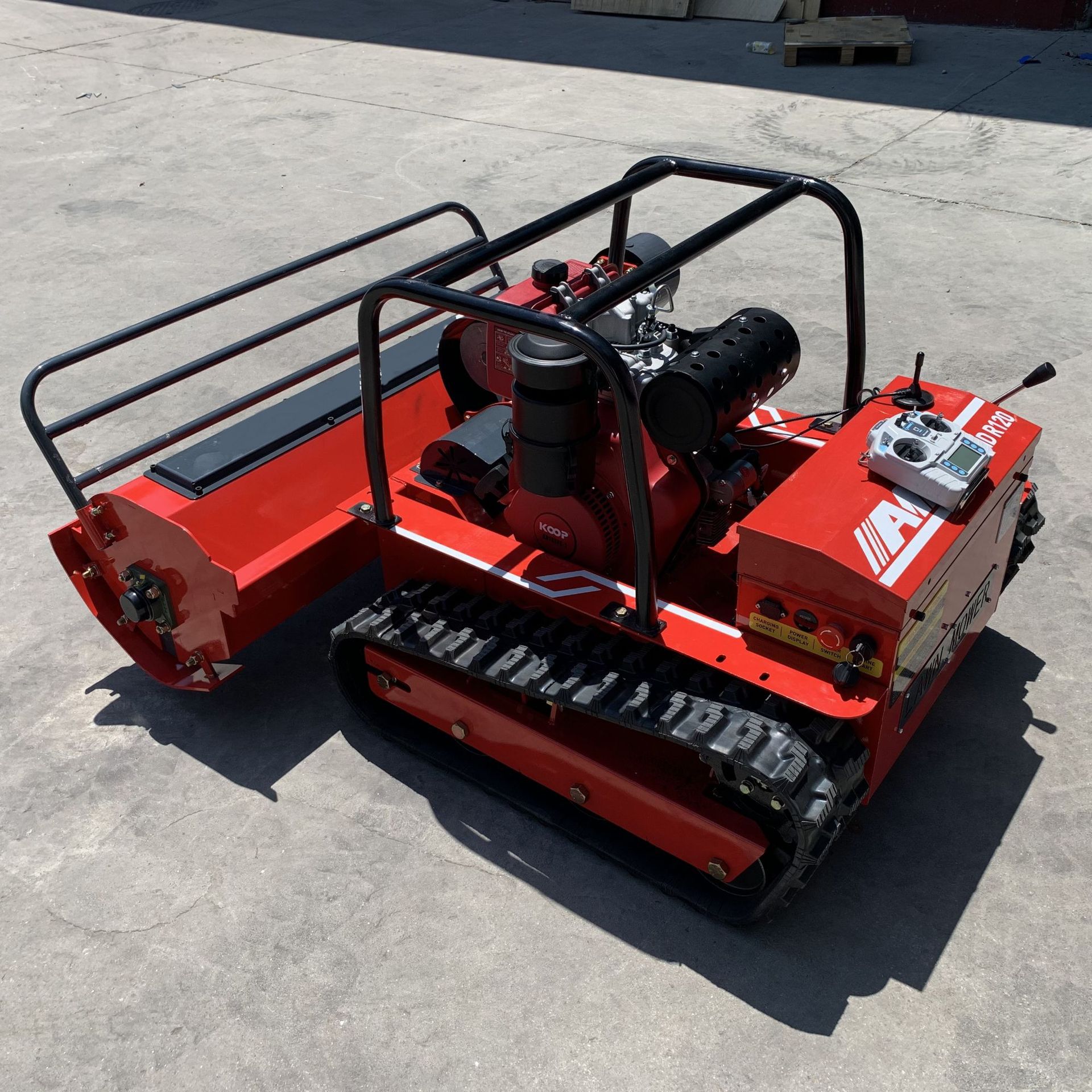Export to Australia HT1000 small lawn mower remote control farm grass cutting high-power lawn mower