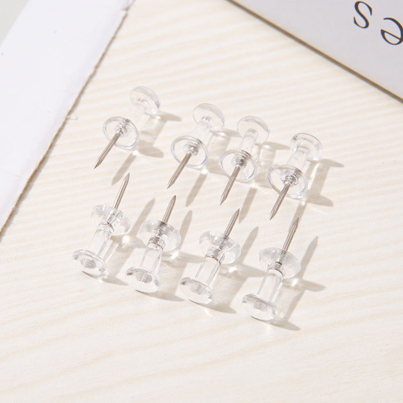 Picture of Amazon pushpin color transparent I-shaped pin special-shaped I-shaped pin plastic pin pushpin press nail color nail bulk