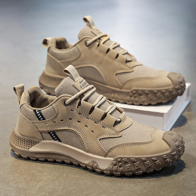 Autumn casual shoes men's fashion labor insurance shoes men's shoes breathable board shoes mountaineering trend men's shoes sports outdoor construction site
