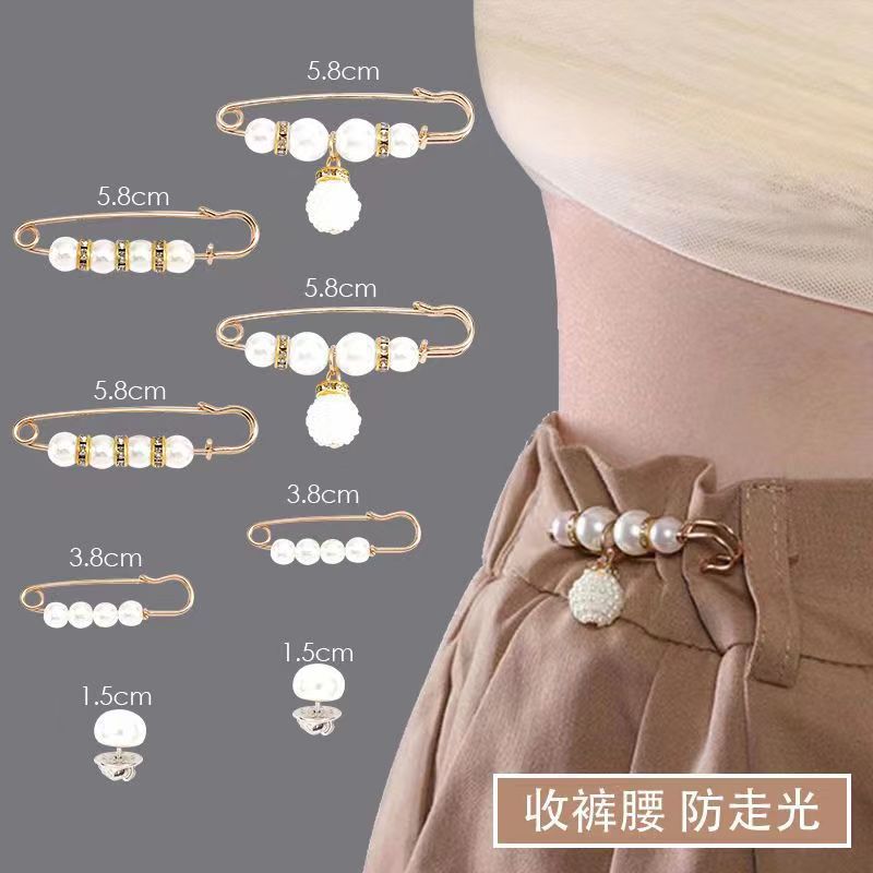 Waist buckle waist change small artifact waist waist pin fixed pants anti-light brooch buckle skirt adjustment buckle