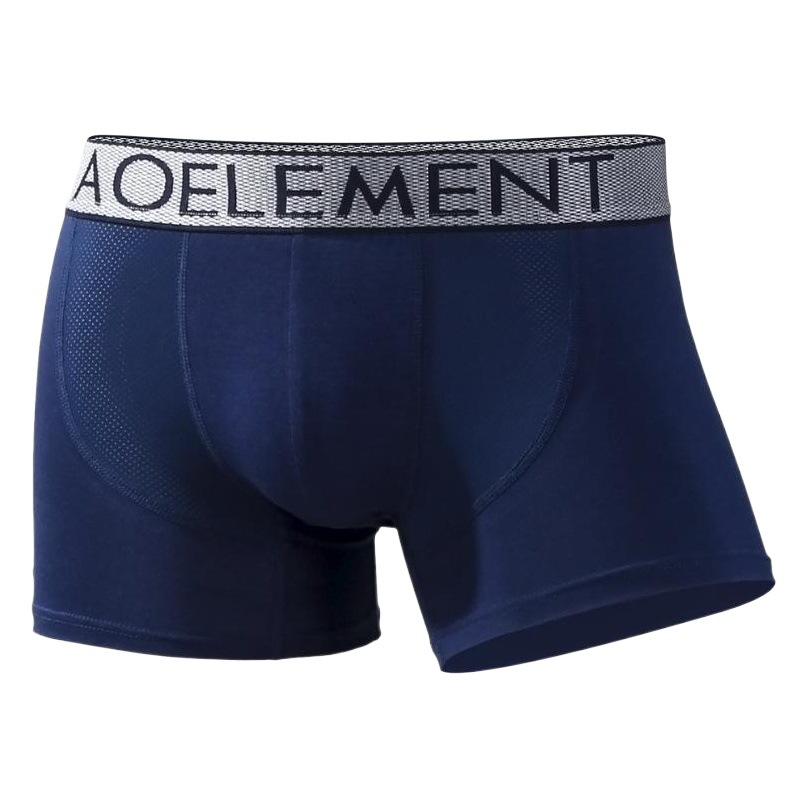 Men's Boxer Underwear Mesh Stitching Sexy Underwear Men's Shorts Summer Ice Silk Mesh Youth Four-Corner Shorts Head