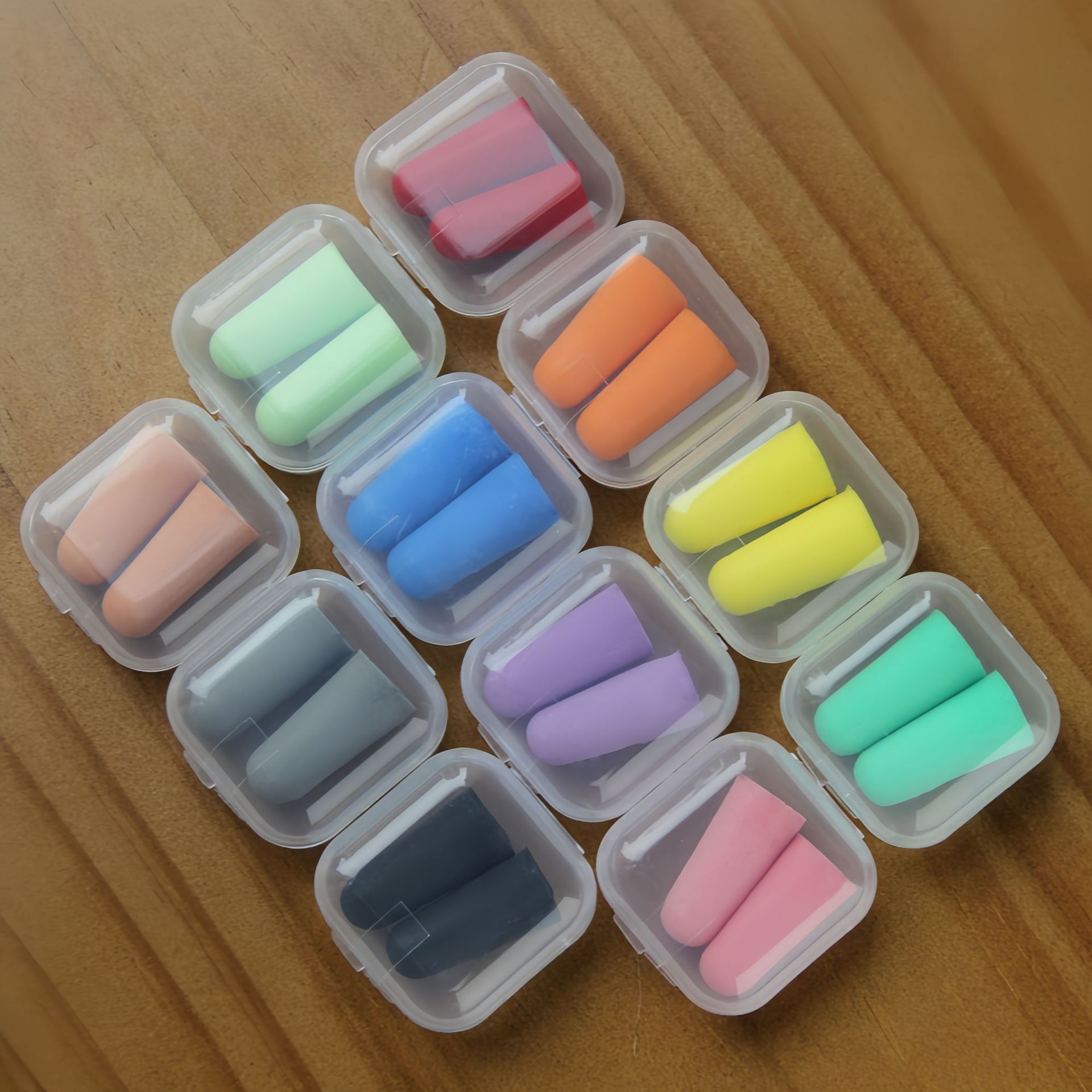 Picture of Manufacturers sleep sleep anti-noise learning noise reduction sound insulation slow rebound aviation factory protective sponge PU earplugs