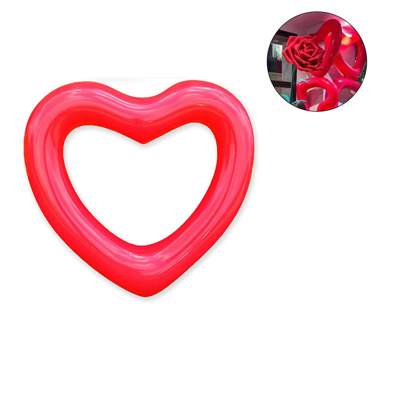 Picture of Cross-border new ins net red shooting bar water red lips red love inflatable floating swimming ring