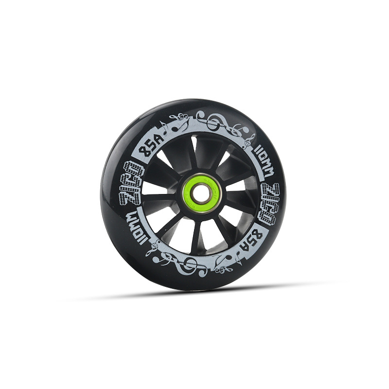 Picture of Roller skates speed skating wheels brush street wheels racing pancake wheels 90/100/110MM high elasticity and high wear resistance 85A