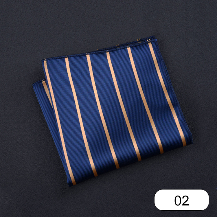 Picture of Men's suit small square scarf factory wholesale fashion polyester fashion accessories vintage embroidery pattern pocket towel men's clothing