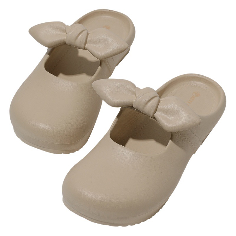 EVA closed toe slippers women's outer wear soft bottom loafers 2024 Summer new sandals home indoor non-slip