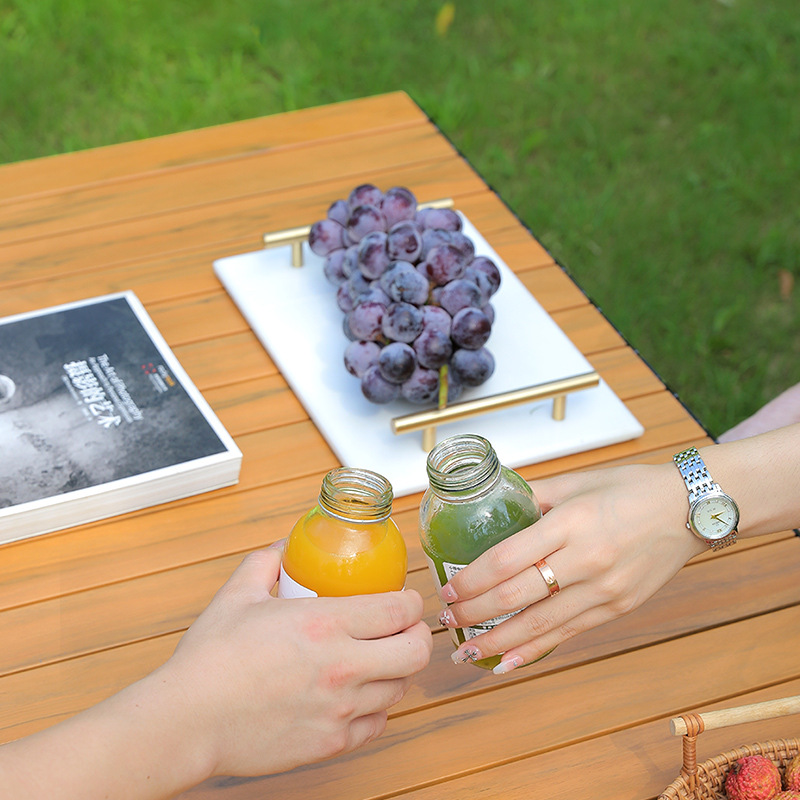 Picture of Alloy Steel outdoor folding egg roll table portable camping picnic folding table and chair Kermit chair barbecue table and chair