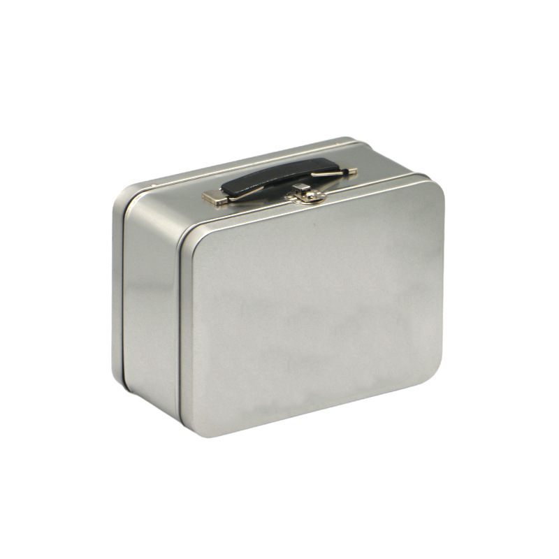 Picture of Tinplate Lunch Box Suitcase Metal Latch Jar New Year's Gift Hand-Held Gift Storage Cosmetics Gift Box