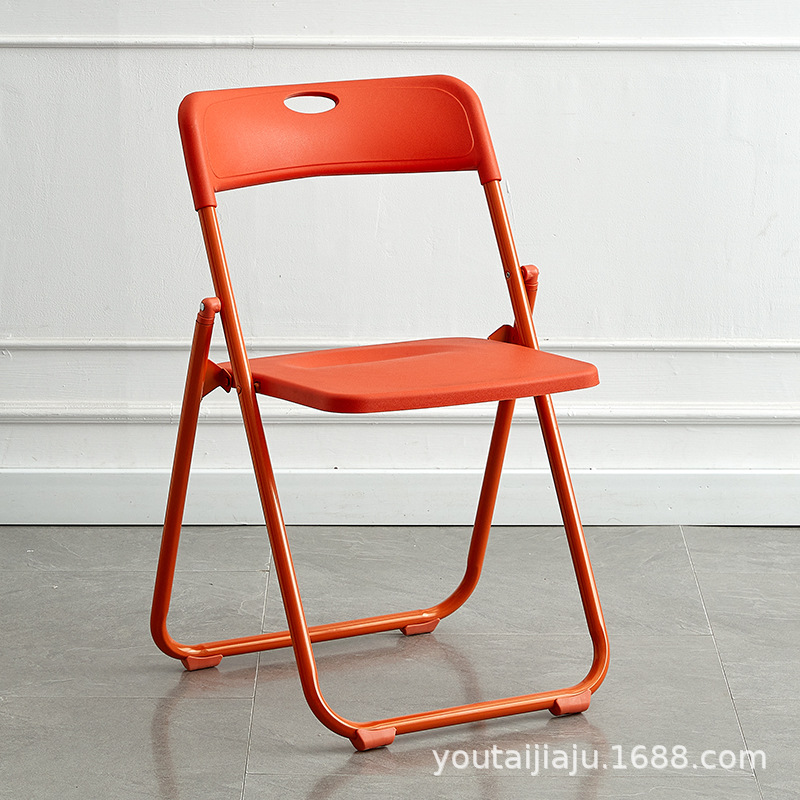 Picture of Folding chair back chair household dining chair portable chair plastic dining chair training chair conference chair staff chair