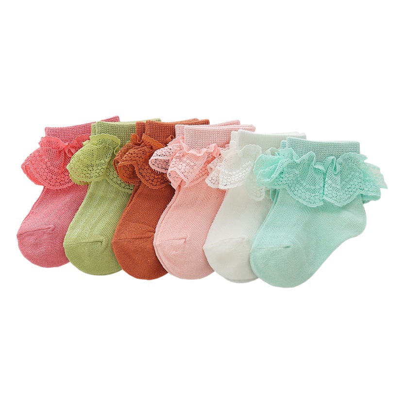 Baby socks summer thin girls socks mesh children lace socks lace baby Princess socks white socks