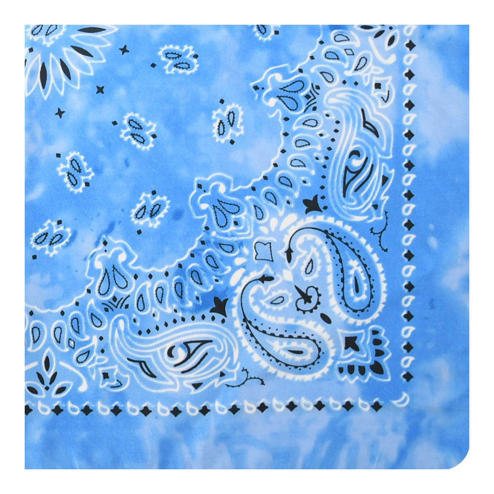 Picture of European and American cross-border all-match tie-dyed polyester melon seeds flower outdoor sports scarf ameikaji motorcycle all-match square scarf