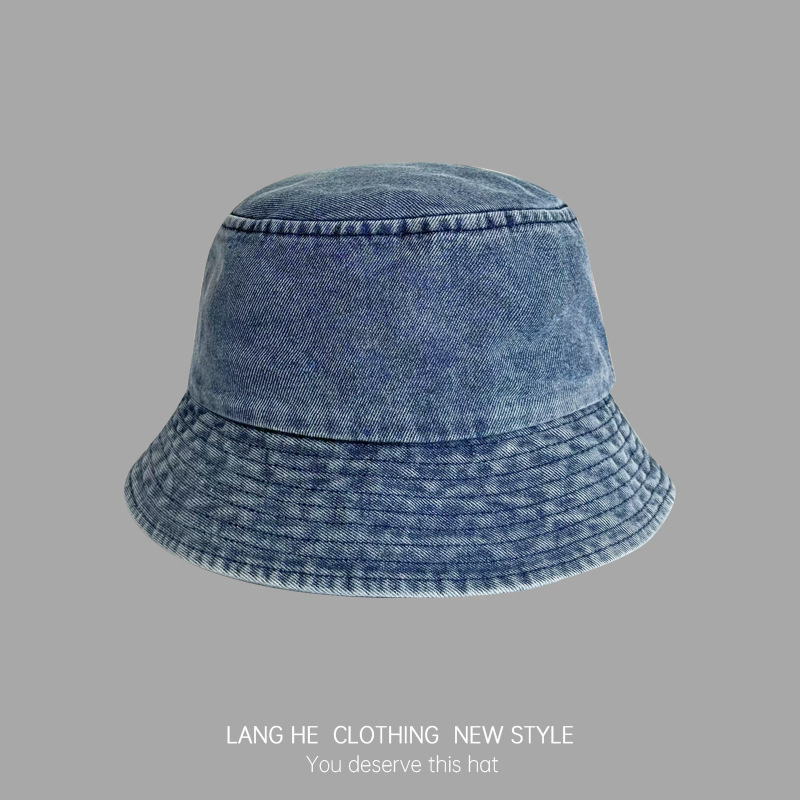 Picture of Cowboy Fisherman Hat Women's Face Show Small New All-match Washed Distressed Basin Hat Casual All-match Outdoor Travel Men's Hat