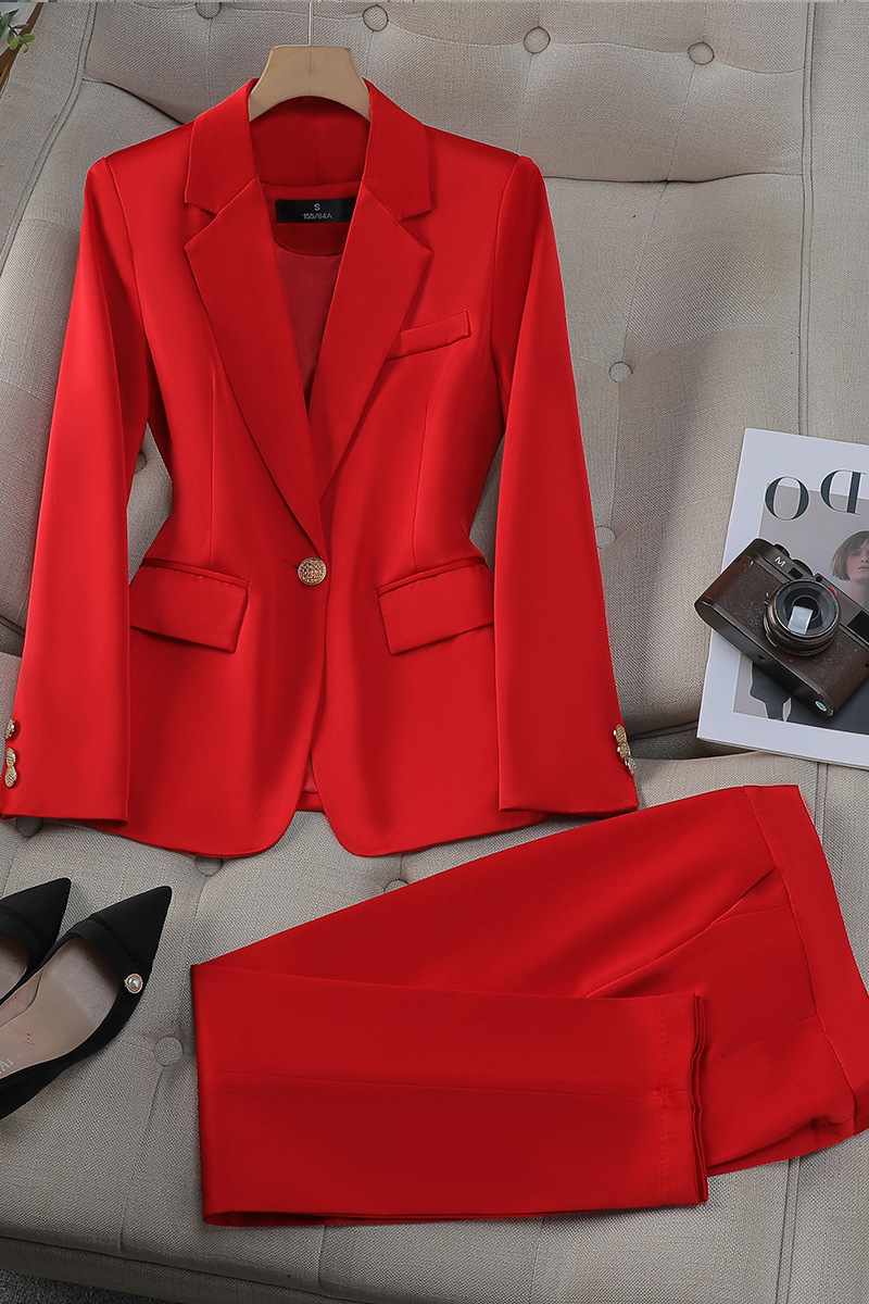 Picture of Business Wear Women's Cross-border Autumn and Winter New Fashion Formwork Suit Business Casual Suit Work Clothes