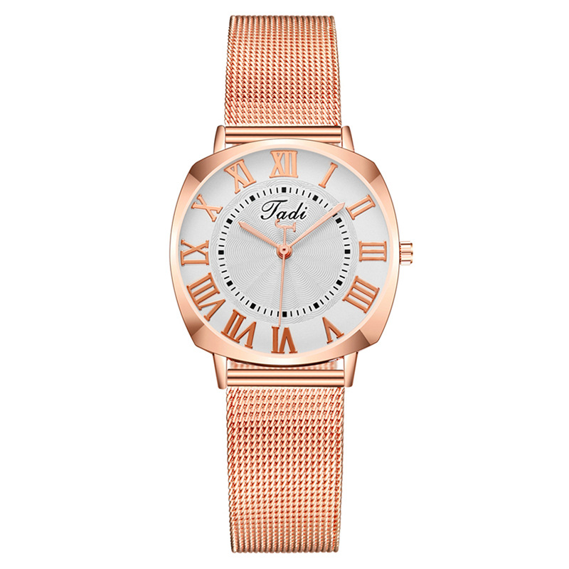 Manufacturer in Stock Wholesale Foreign Trade Popular Fashion Roman Pattern Women's Watch Women's Watch Mesh Strap Milan Strap Quartz Watch