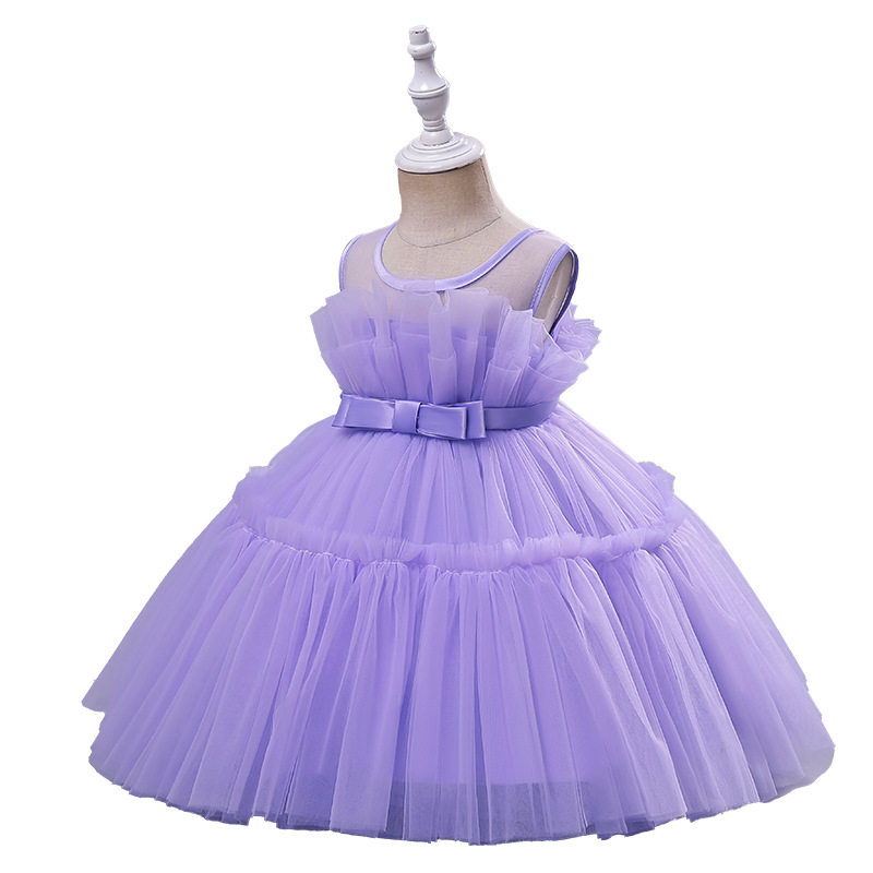 Picture of Children's Dress Cross-Border Foreign Trade Girls Sleeveless Festival Performance Dress Birthday Party Tutu Princess Dress