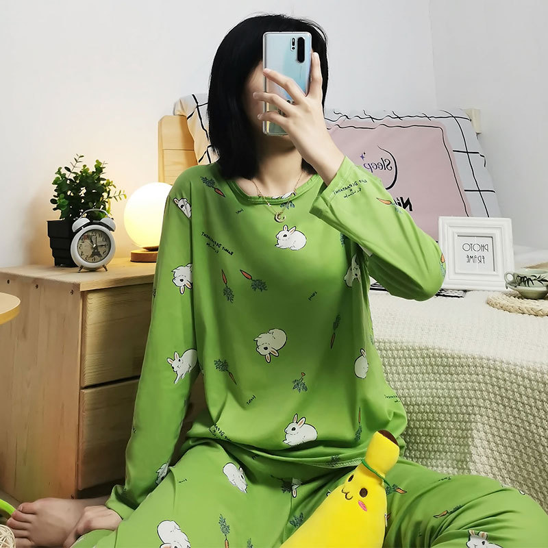 Picture of Foreign trade stalls can wear pajamas women's spring and autumn thin home clothes cartoon cute women's long sleeve trousers suit