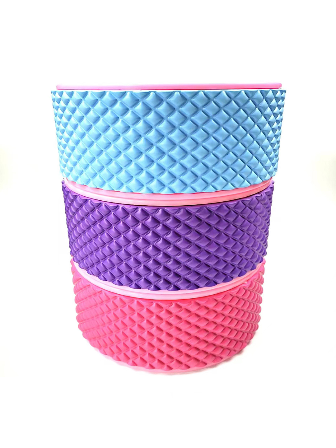 Picture of Upgraded 3D Floating EVA Yoga Wheel Back Curved Beauty Back Artifact Massage Roller Yoga Fitness Supplies
