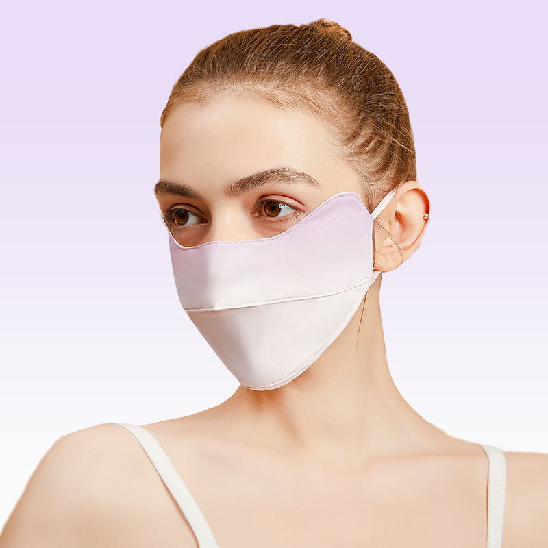 Picture of New 5D cartilage support three-dimensional sunscreen mask anti-ultraviolet breathable ice silk cool sense sunshade outdoor