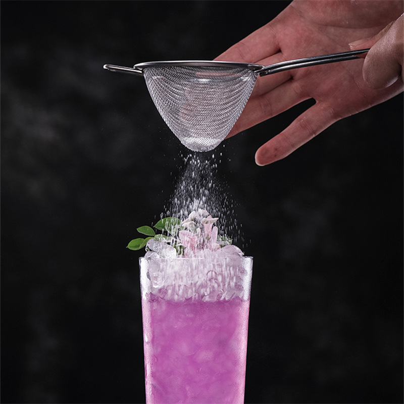 Picture of Cross-Border Ultra-Precision 304 Stainless Steel Filter Filter Deepened Triangular Conical Funnel Leakage Duster