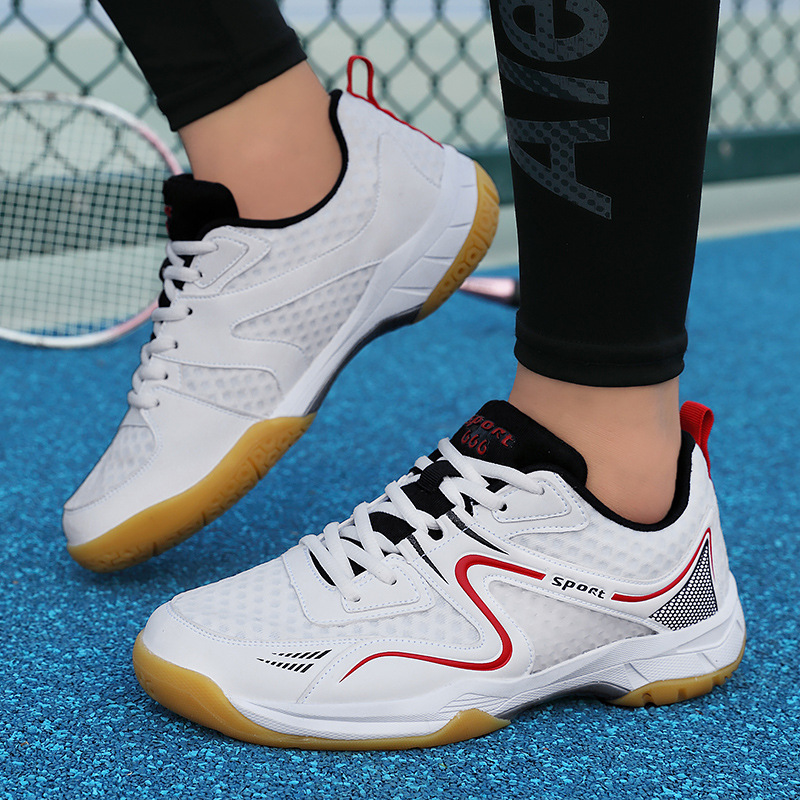 Badminton Shoes for Men, Mesh Table Tennis Shoes for Women, Non-Slip Competition Training Shoes, Tennis Shoes, Lightweight, Non-Slip and Wear-Resistant