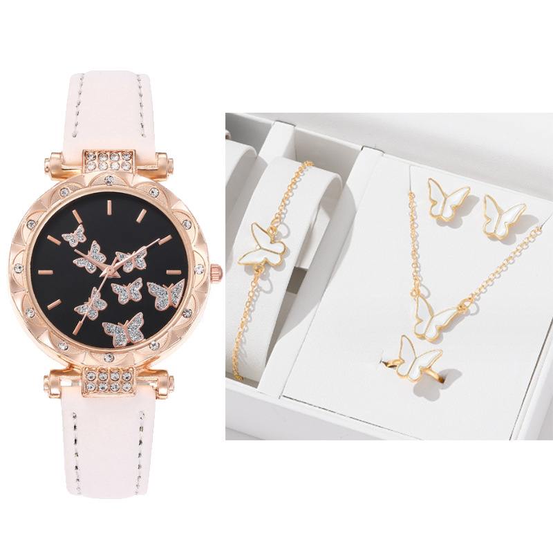 Picture of New TikTok Popular Women's Watch Fashion Simple Watch Butterfly Digital Belt Watch Wholesale