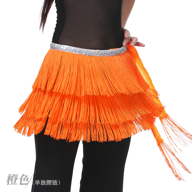 Picture of Dancer three-layer tassel waist chain belly dance waist chain belly dance tassel hip towel tassel belt wholesale