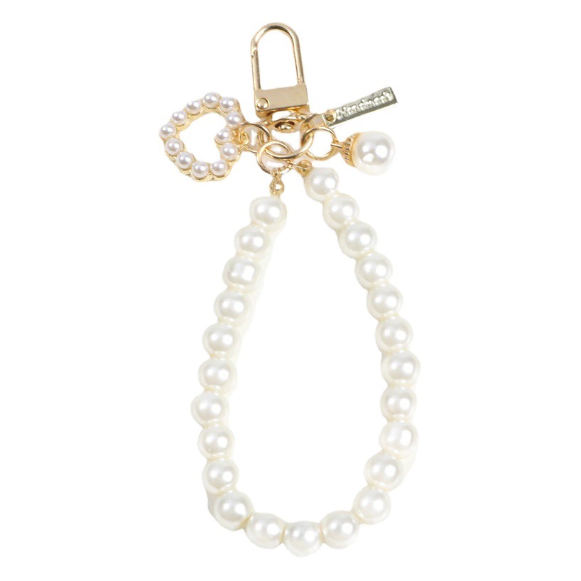 Love Pearl Chain Keychain Hanging Ornaments Shell Pendant Women's Bag Pendant Activities Gift Small Gifts Factory Outlet