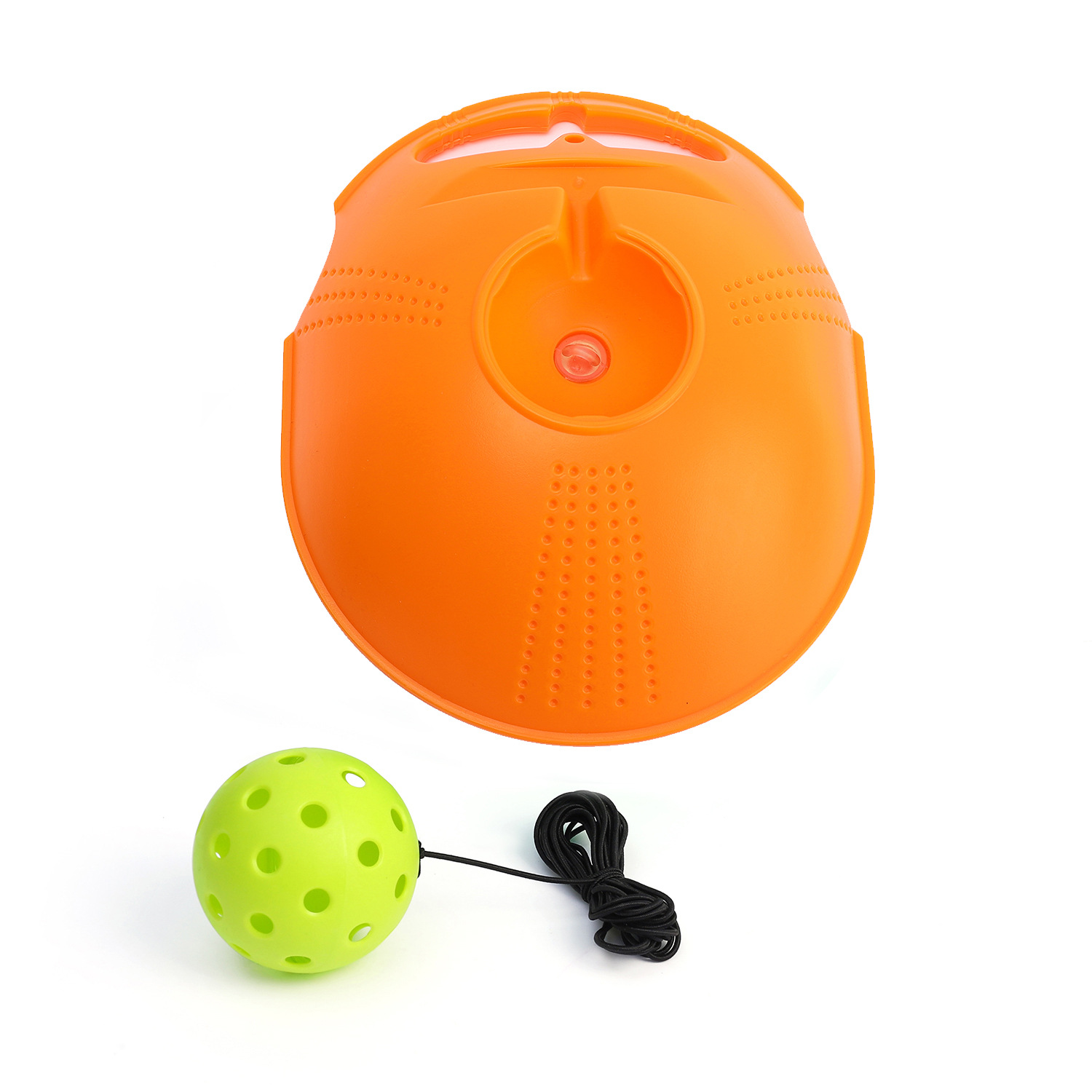 Picture of Pick ball trainer training base 40 holes high elastic plastic hole ball beginners practice Pickleball