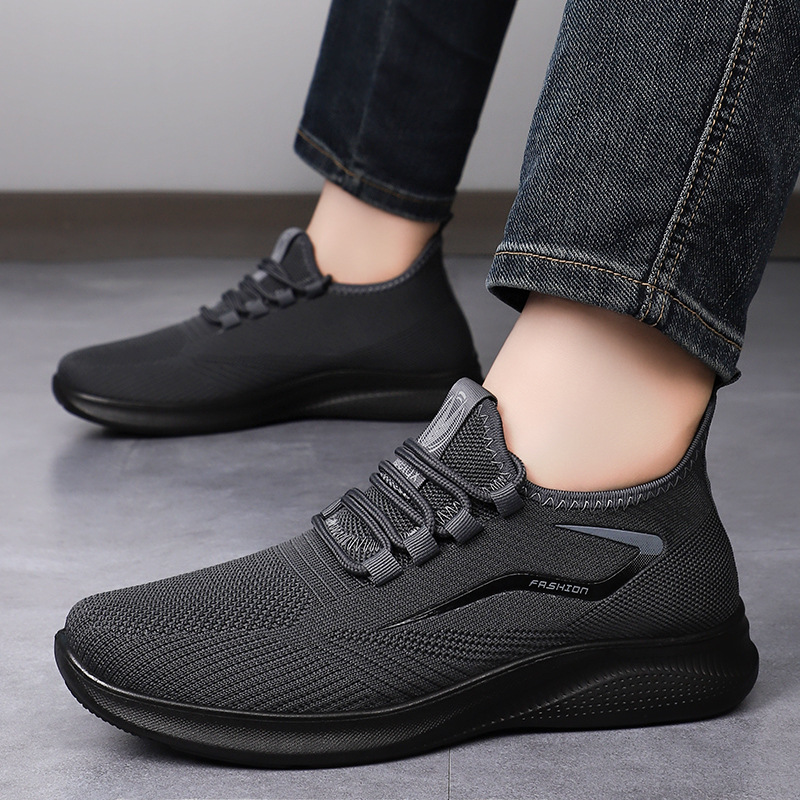 Picture of Men's shoes: new cross-border casual shoes, large size flyknit mesh shoes, breathable versatile single shoes, soft-soled sports shoes