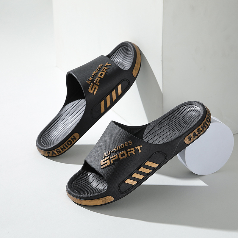 Picture of plus size Sandals and Slippers for Men and Women Outdoor Wear Indoor Home Ins Men's Non-Slip Sandals and Slippers for Students Couple Men's Trendy
