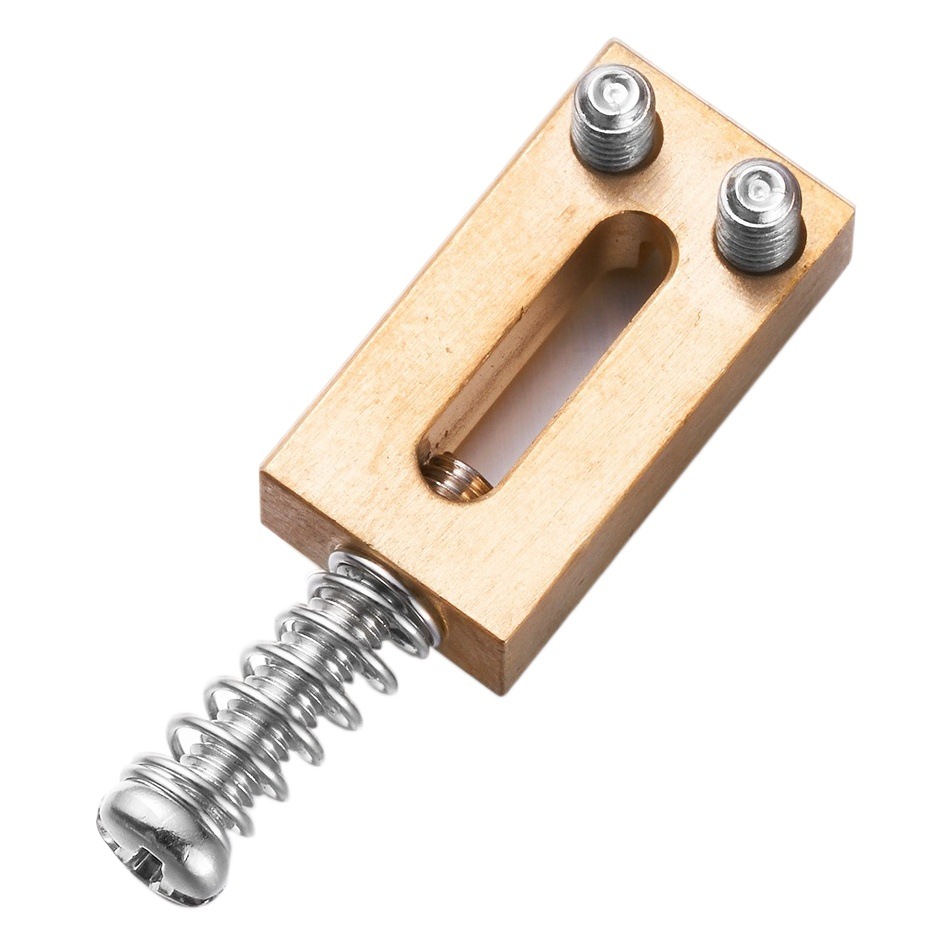 6 x 10.5mm pitch solid brass electric guitar bridge code sub pull code string saddle for Fender