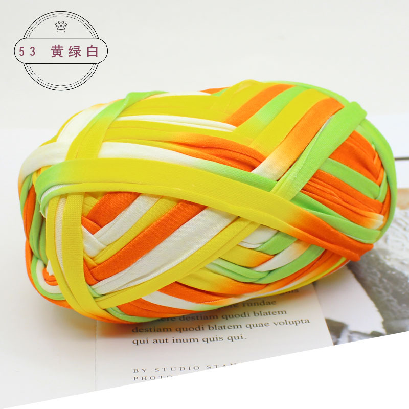 Picture of Wool color cloth thread handmade Hyun-A with woven bag yarn fancy segment dyed cloth hook wool wholesale