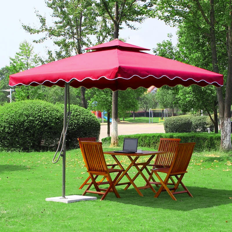 Outdoor wrench umbrella, courtyard umbrella, large outdoor large sun umbrella, outdoor large sun umbrella, security booth umbrella, sun protection umbrella