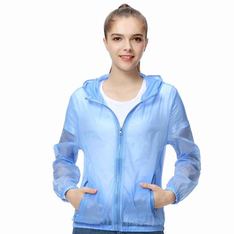 Anti-ultraviolet Quick-drying Lightweight Sunscreen Clothing for Lovers Hooded Zipper Windproof and Insect-proof Outdoor Sports Jacket