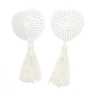 Picture of Sexy tassel heart-shaped sequin breast paste sexy underwear accessories sexy anti-exposure seamless sexy lingerie blood drop