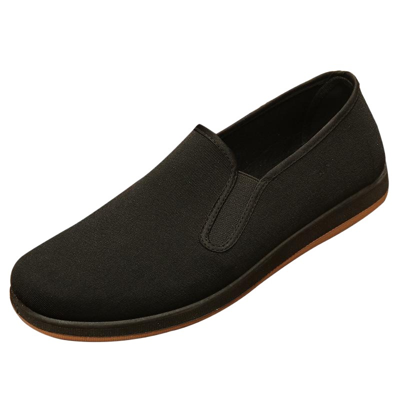 Old Beijing Cloth Shoes Comfortable Middle-aged Men's Shoes Soft Sole Non-slip Black Work Shoes