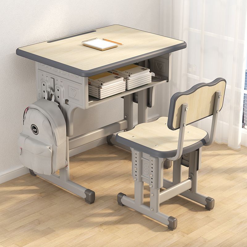 Chair for Primary and Secondary School Students, Home Backrest, School Classroom Training Desk, Tutoring Class Stool, Children's Adjustable Desk and Chair