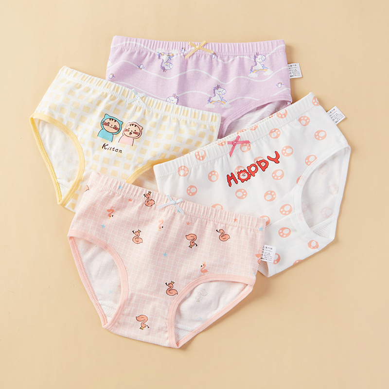 Picture of Children's underwear girls children children's fine shuttle cotton class a cotton briefs little girls boxer underwear wholesale