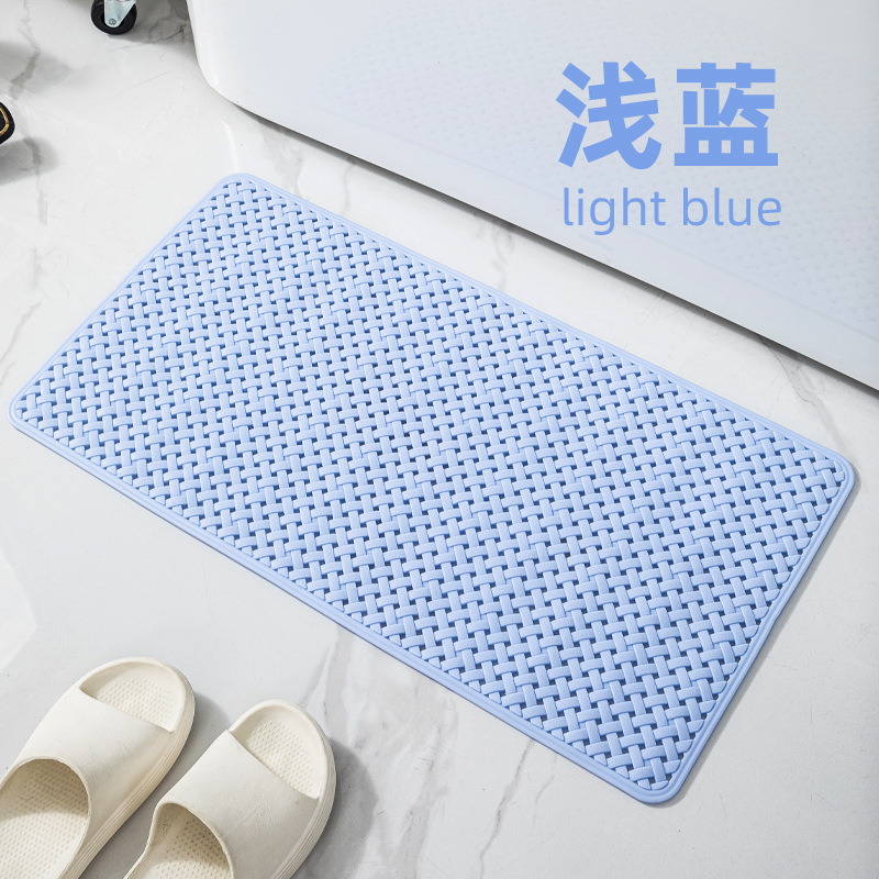Picture of Environmental protection and tasteless bathroom anti-slip mat shower bath anti-fall mat bath mat toilet toilet suction cup soft
