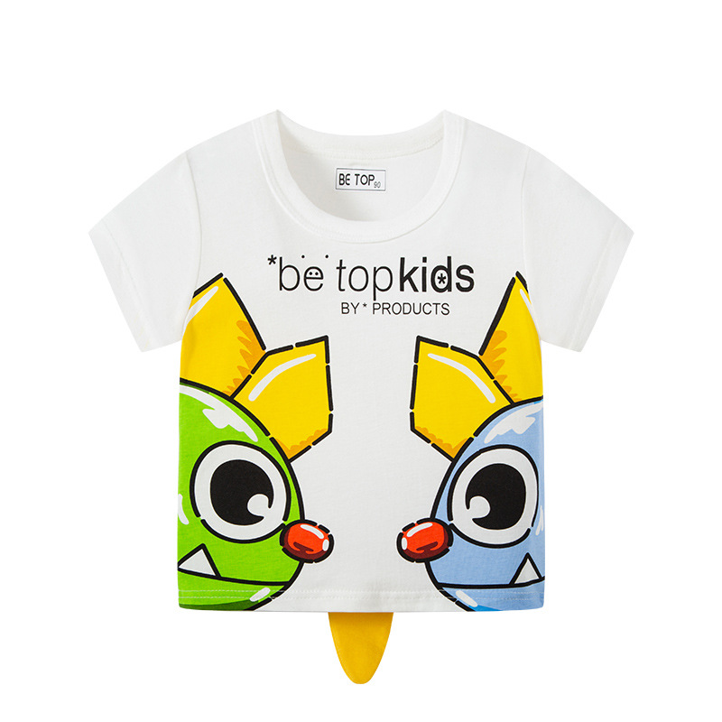 Picture of 2025 New Korean Style Kidsren's Clothing, Kidsren's Summer Clothing, Boys' Baby Short-Sleeved T-Shirts, Fashionable Brand Manufacturers, One Piece Drop Shipping