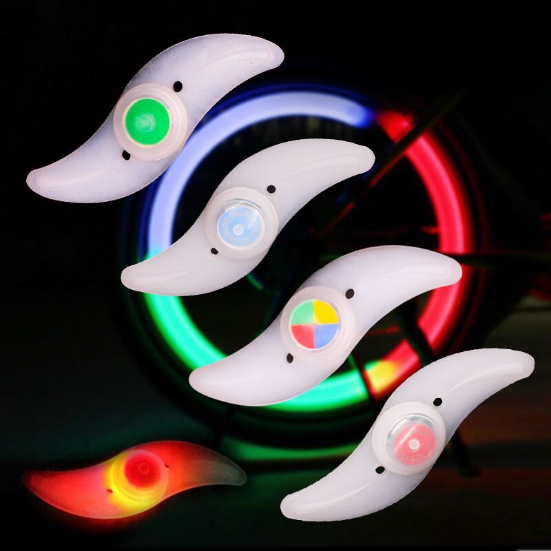 Bicycle lights fly dead night warning riding willow hot wheels spoke lights wheel lights S-shaped hot wheels