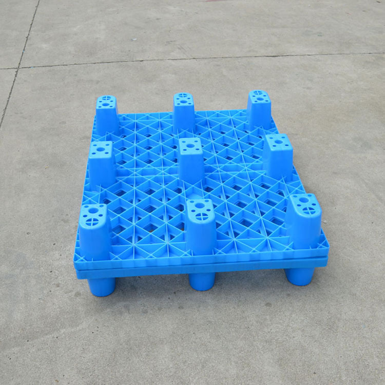 Picture of Small pallet 1000*800*145 grid nine-legged plastic rectangular moisture-proof pad card board plastic pallet